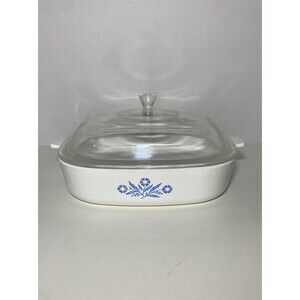 Vintage Corning Ware Blue Cornflower 11" Covered Casserole P-16-B with Lid USA